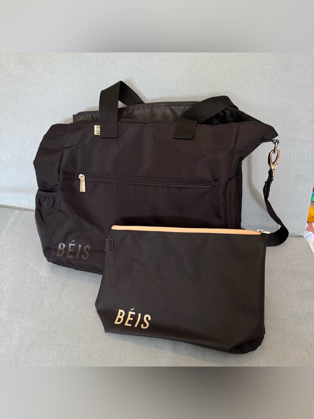 Beis The Pumping Bag in Black - Picture 5 of 9